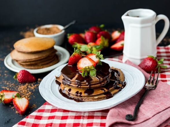Pancakes in Chocolate
